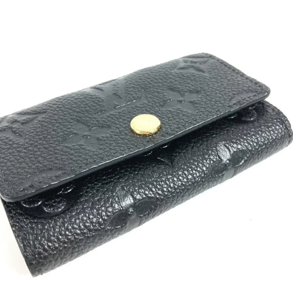 LOUIS VUITTON M64421 MonogramEmpreinte Multicles 6 6P Key Case Black